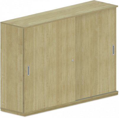 Skříň s posuvnými dveřmi 160x40x110cm - Bílá