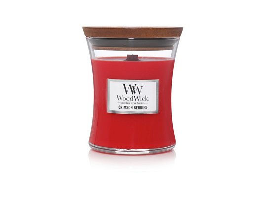 WoodWick sklo střední - 9,9x11,4 - Crimson Berries