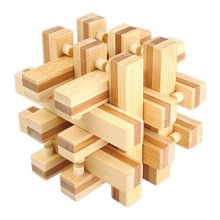 Dřevěný hlavolam velký - Mřížka II