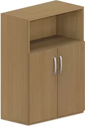 Skříň policová, dvířka/nika 80x42x110cm - Wenge