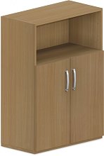 Skříň policová, dvířka/nika 80x42x110cm - Wenge