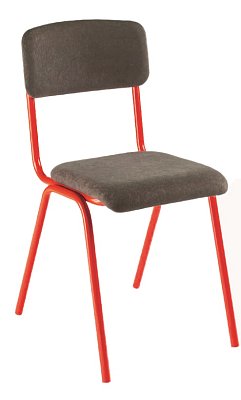 Učitelská židle KLASIK čalouněná - Červená