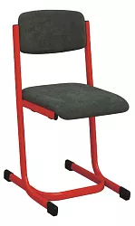 Učitelská židle LAVA čalouněná - Žlutá