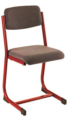 Učitelská židle SOKRATES čalouněná - Červená