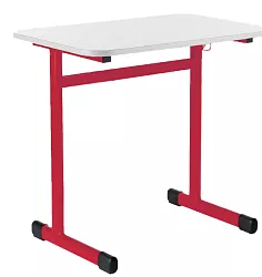 Školní stůl TITAN jednomístný bez košíku - v. 82 cm - Žlutá/Šedá