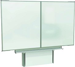 Keramická tabule se stojanem INOVA a hliníkovou lištou (sestava), 400x100 cm