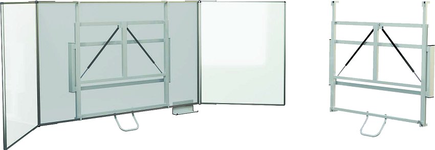 Keramická tabule na stojanu s pružinami