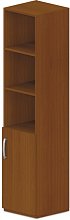Skříň policová, dvířka/niky 40x42x180cm - Wenge