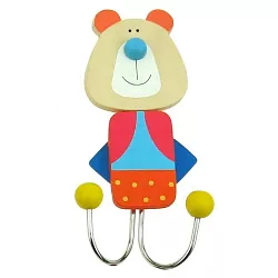 Dřevěný dětský věšák - Medvídek