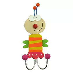 Dřevěný dětský věšák -Brouček