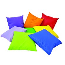 Sada 8 ks barevných polštářů 42x42 cm