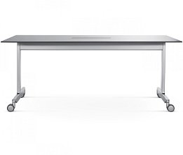 Obdelníkový stůl N_table - 3994-832 160x80cm - Pastelově šedá