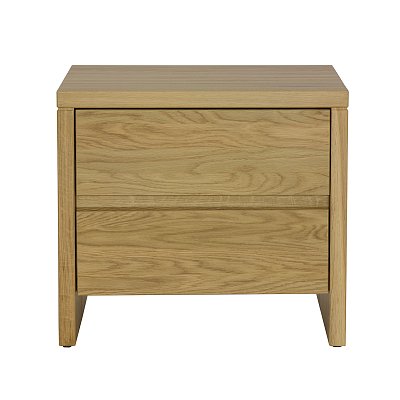 Noční stolek z masivního dubu 50x35x45cm - Dub-přírodní