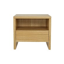 Noční stolek z masivního dubu 50x35x45cm - Dub-medový