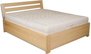 Postel z masivního buku, dvoulůžko 160x200cm - Buk-přírodní - výprodej