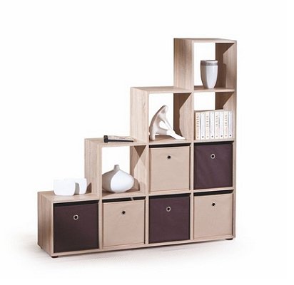 Regál Luini 139x33x144cm - Dub sonoma