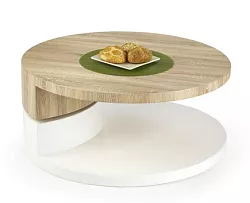 Konferenční stolek pr.77x34 cm - Dub sonoma