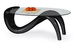 Cortina černý - Konferenční stolek