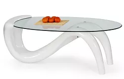 Konferenční stolek Cortina B 127x65x46cm - Bílá