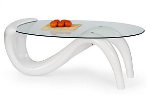 Konferenční stolek Cortina B 127x65x46cm - Bílá