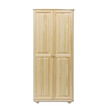 Skříň dvoudvéřová šatní z masivní borovice 80x60x190cm - Borovice