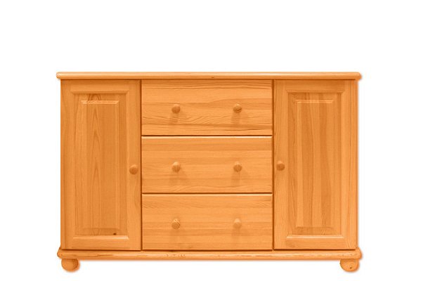 Komoda kombinovaná z masivní borovice 118x47x78cm - Olše