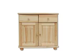 Komoda kombinovaná z masivní borovice 85x42x76cm - Borovice - surová