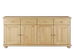 Komoda kombinovaná z masivní borovice - Olše - DLE NÁKRESU