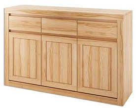 Komoda kombinovaná z přírodního buku 140x41x90cm - Geteborg