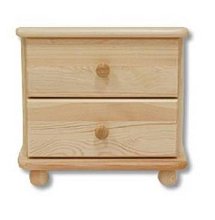 Noční stolek z masivní borovice 42x33x41cm - Borovice