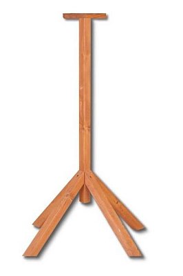 Stojan na ptačí budku/krmítko z masivního smrkového dřeva pr.80xv.132cm