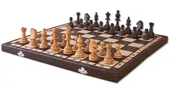 Šachy dřevěné z bukového dřeva 42x42cm