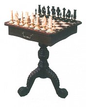 Šachy dřevěné z bukového dřeva 54x54cm