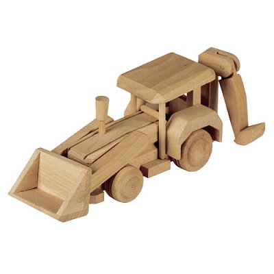 Maketa bagr malý z masivního buku