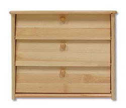 Botník s výklopnými zásuvkami z masivní borovice 62x40x63cm - Šedá