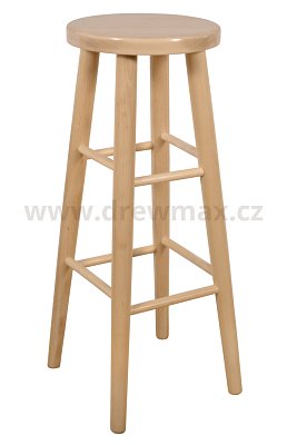 Dřevěný taburet (80 cm) - Buk