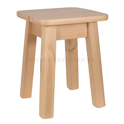 Dřevěný taburet v.45cm - Borovice 