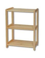 Regál z masivní borovice RG 125 š.40xv.86xhl.30cm - Borovice