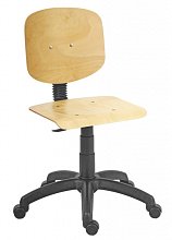 Dílenská židle báze plast na kolečkách - 1290 L NOR plast - 6000