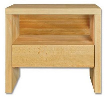 Noční stolek z masivního buku 50x35x45cm - Buk-bělený