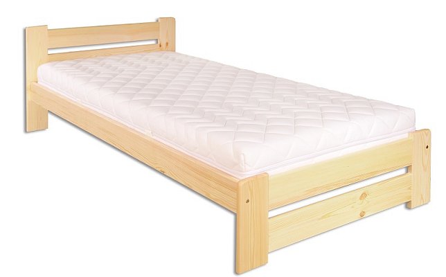 Postel z masivní borovice, jednolůžko 80x200cm - Borovice 