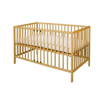 Dřevěná postýlka z masivního přírodního buku š.60dl.120cm - Lausane