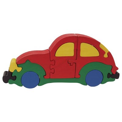 Dřevěné puzzle - Auto