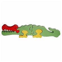 Dřevěné puzzle - Krokodýl