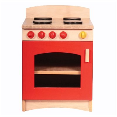 Dřevěná kuchyňka II - Sporák červený