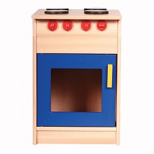 Dřevěná kuchyňka I - Sporák modrý