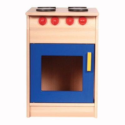 Dřevěná kuchyňka I - Sporák modrý