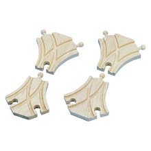 Dřevěné symetrické výhybky (4 ks)