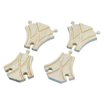 Dřevěné symetrické výhybky (4 ks)