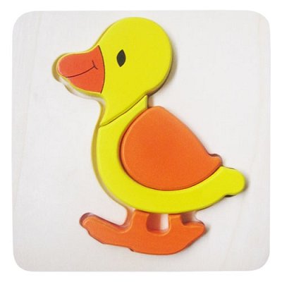 Dřevěné puzzle - Kachnička